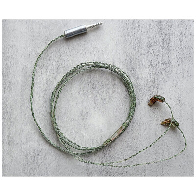 Vintage No.068 An Verdico / WAGNUS. Original 4.4mm 5-pole Plug EIR - ARGENTA / Custom 2pin / ロゴ&イヤーコネクタアートワーク