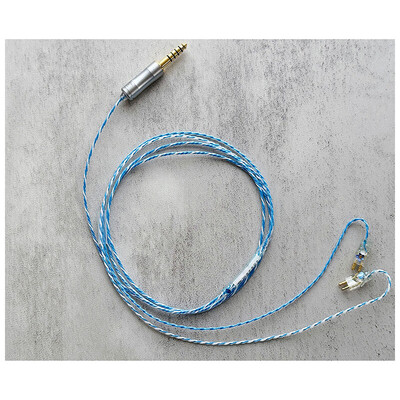 Nemophila (Cel) / WAGNUS. Original 4.4mm 5-pole Plug EIR - ORO / FitEar / ロゴ&イヤーコネクタ ネモフィラアートワーク
