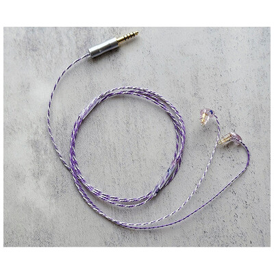 Nemophila (Vio) / WAGNUS. Original 4.4mm 5-pole Plug EIR - ORO / Custom 2pin / ロゴ&イヤーコネクタ ネモフィラアートワーク
