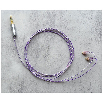 Nemophila (Vio) / WAGNUS. Original 4.4mm 5-pole Plug EIR - ORO / MMCX / ロゴ&イヤーコネクタ ネモフィラアートワーク
