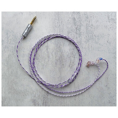 Nemophila (Vio) / WAGNUS. Original 4.4mm 5-pole Plug EIR - ORO / qdc / ロゴ&イヤーコネクタ ネモフィラアートワーク