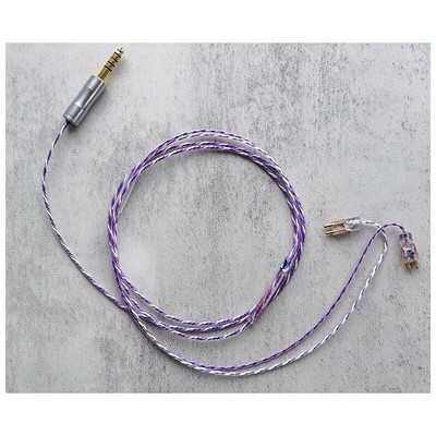 Nemophila (Vio) / WAGNUS. Original 4.4mm 5-pole Plug EIR - ORO / FitEar / ロゴ&イヤーコネクタ ネモフィラアートワーク