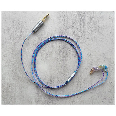 Nemophila (Orc) / WAGNUS. Original 4.4mm 5-pole Plug EIR - ORO / Custom 2pin / ロゴ&イヤーコネクタ ネモフィラアートワーク